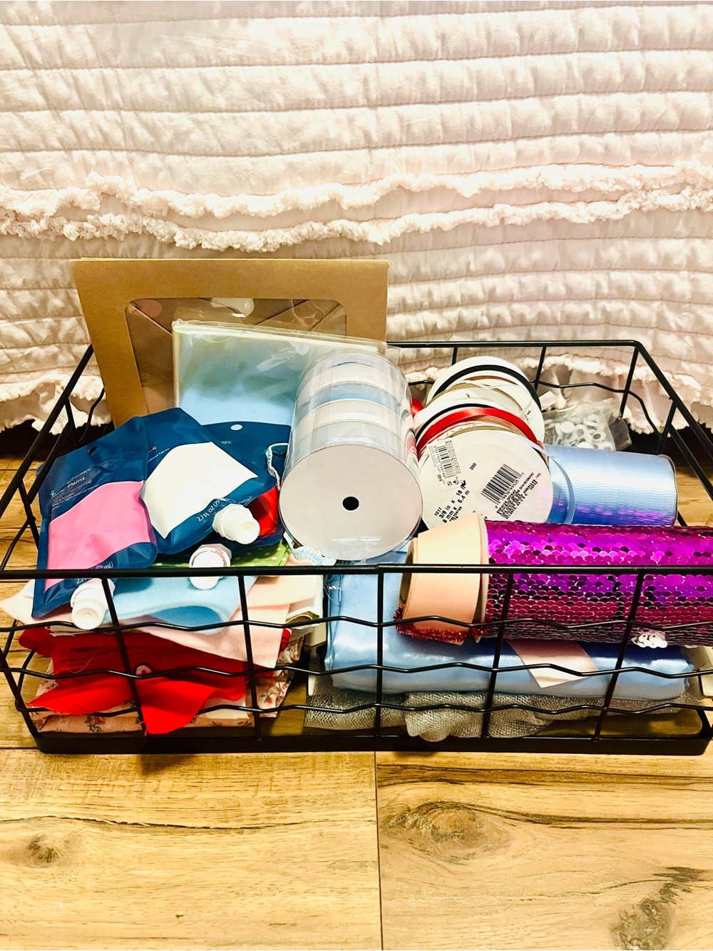 Huge Craft Supplies Bundle - Ribbons, Fabric, Miscellaneous